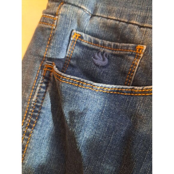 Gloria Vanderbilt Women's Amanda Capri Blue Denim Jeans Plus Size 18 Pull On - Picture 8 of 9